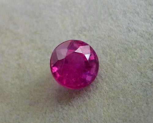 1.32CT GORGEOUS TOP PINKISH RED ROUND RUBY