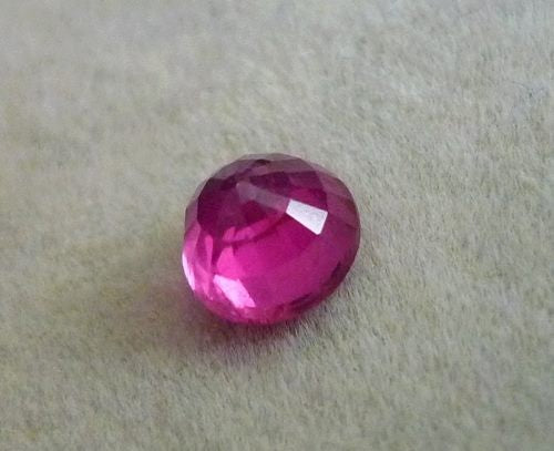 1.32CT GORGEOUS TOP PINKISH RED ROUND RUBY