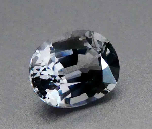 1.37CT エクセレント レア オーバル カット 100% 天然青みがかったグレー スピネル