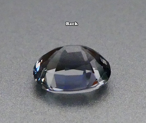 1.37CT エクセレント レア オーバル カット 100% 天然青みがかったグレー スピネル