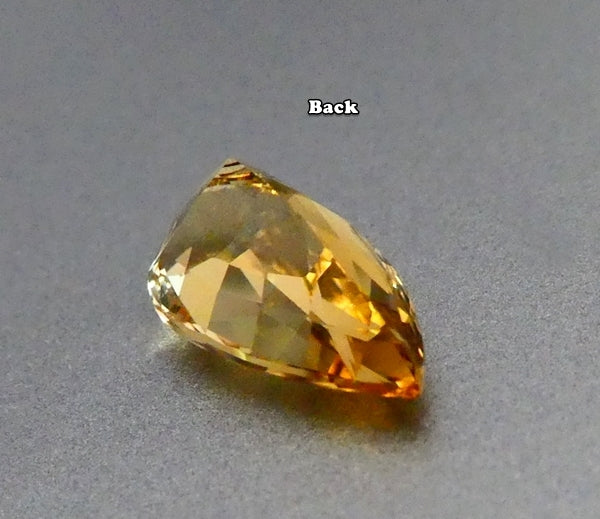 1.38CT スプレンディッド ペアカット 100% 天然 (イエロー エメラルド) ゴールデン イエロー ベリル