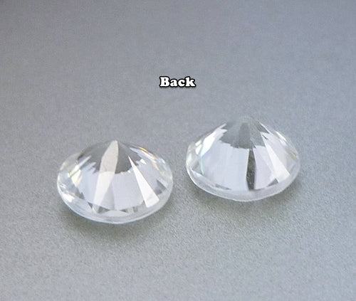 1.34CT 優れたラウンド 100% 天然無色ホワイト ジルコン ペア