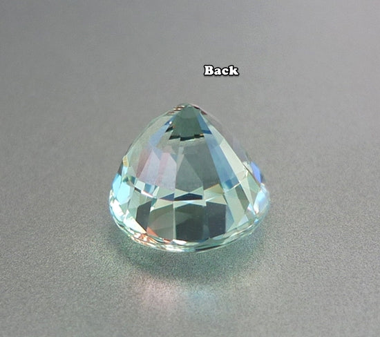 1.47CT 希少な絶妙なラウンド 100% 天然銅を含むシーフォーム ブルー パライバトルマリン