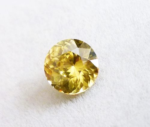 1.79CT 優れたラウンドイエローセイロンジルコン