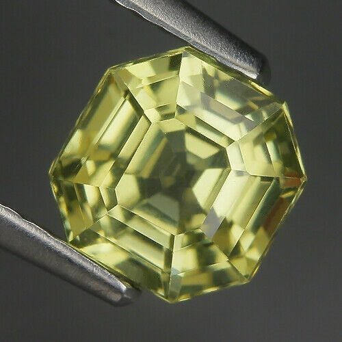 1.90CT DAZZLING CUSTOM CUT 100% NATURAL YELLOW GREEN COLOUR APATITE