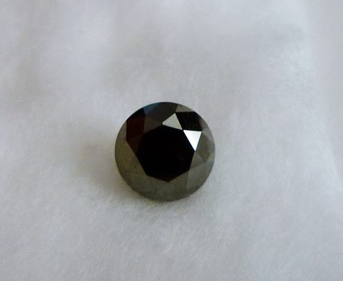 1.94CT CERTIFIED UNHEATED CLEAN BIG DAZZLING EARTH MINED BLACK DIAMOND