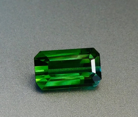 1.95CT EXCELLENT OCTAGON 100% NATURAL BLUE GREEN TOURMALINE