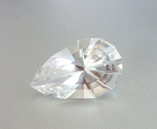 10.10CT 非加熱、希少、完璧なカスタムカット、100% 天然ホワイトトパーズ