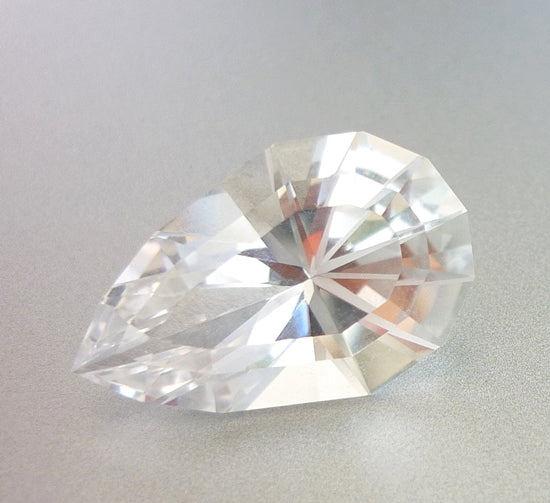 10.10CT 非加熱、希少、完璧なカスタムカット、100% 天然ホワイトトパーズ