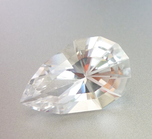 10.10CT UNHEATED RARE FLAWLESS CUSTOM CUT 100% NATURAL WHITE TOPAZ