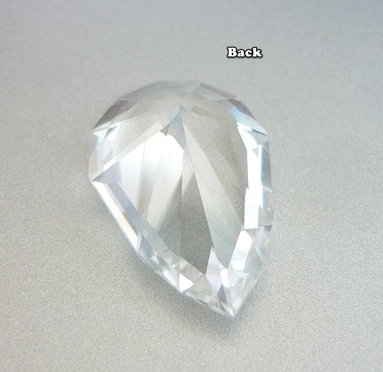 10.10CT 非加熱、希少、完璧なカスタムカット、100% 天然ホワイトトパーズ