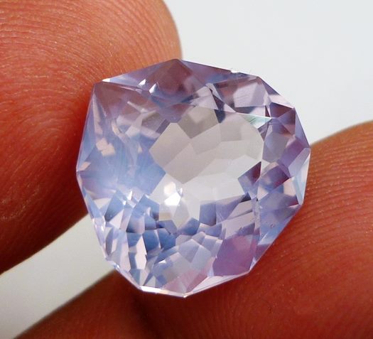 10.52CT RARE CUSTOM CUT NATURAL LAVENDER PINK AMETHYST