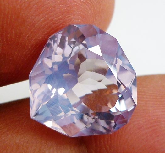 10.52CT RARE CUSTOM CUT NATURAL LAVENDER PINK AMETHYST