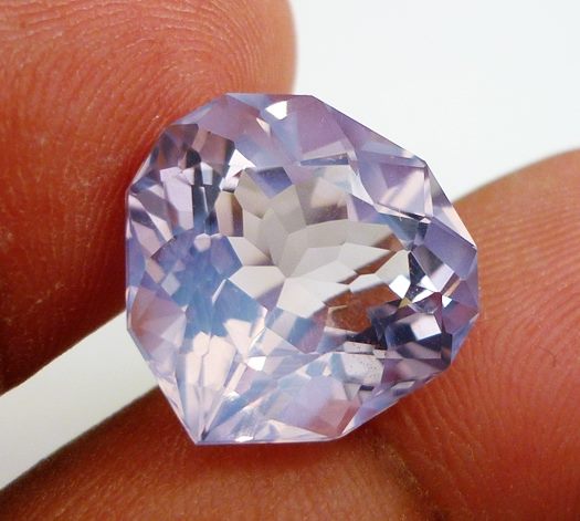 10.52CT RARE CUSTOM CUT NATURAL LAVENDER PINK AMETHYST