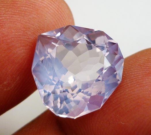 10.52CT RARE CUSTOM CUT NATURAL LAVENDER PINK AMETHYST