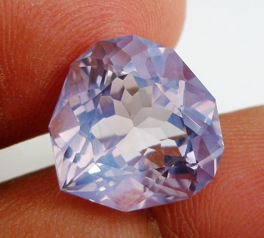 10.52CT RARE CUSTOM CUT NATURAL LAVENDER PINK AMETHYST