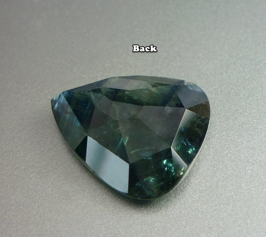 10.98CT EXCELLENT HUGE PEAR 100% NATURAL GREEN BLUE SAPPHIRE