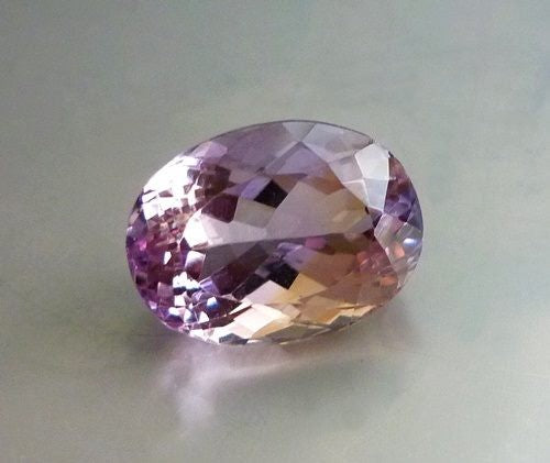 11.22CT GORGEOUS EXCELLENT CUT  NATURAL PURPLE YELLOW AMETRINE