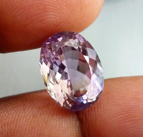 11.22CT GORGEOUS EXCELLENT CUT  NATURAL PURPLE YELLOW AMETRINE