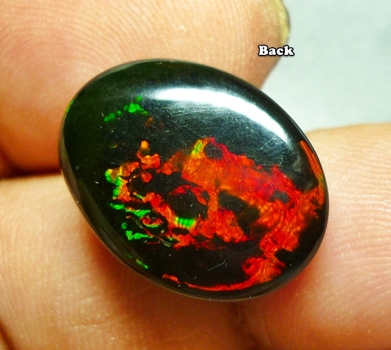 11.24CT UNHEATED RAINBOW STUNNER FLASHING 100% NATURAL BLACK OPAL