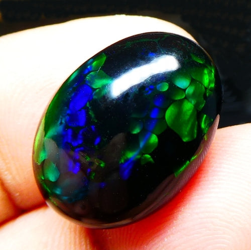 11.24CT UNHEATED RAINBOW STUNNER FLASHING 100% NATURAL BLACK OPAL