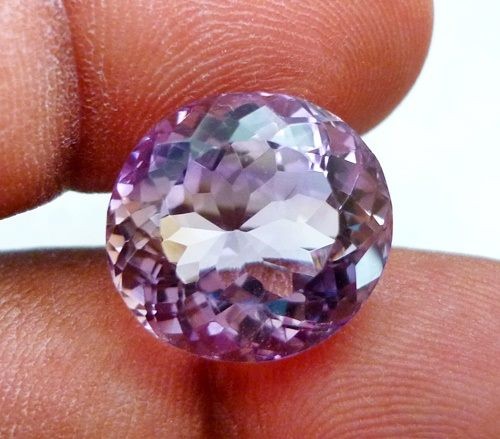 12.99CT NATURAL PURPLE GOLDEN YELLOW AMETRINE