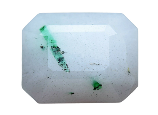 13.00CT UNIQUE COLLECTORS STONE 100% NATURAL EMERALD ON MILKY QUARTZ