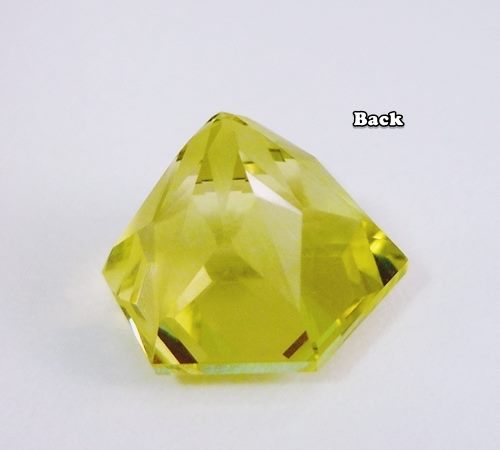 13.80CT EXCELLENT LEMON YELLOW CUSTOM CUT CITRINE