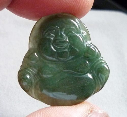 UNTREATED GREEN NATURAL A GRADE JADEITE PENDANT