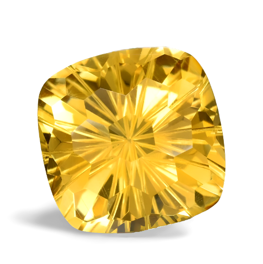 15.03CT DAZZLING EXCELLENT CUSTOM CUT 100% NATURAL GOLDEN YELLOW CITRINE