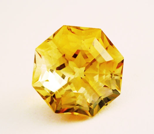 15.40CT EXCELLENT CUSTOM CUT HUGE 100% NATURAL GODEN YELLOW CITRINE