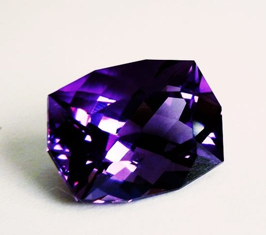 16.74CT EXQUISITE CUSTOM CUT PURPLE AMETHYST