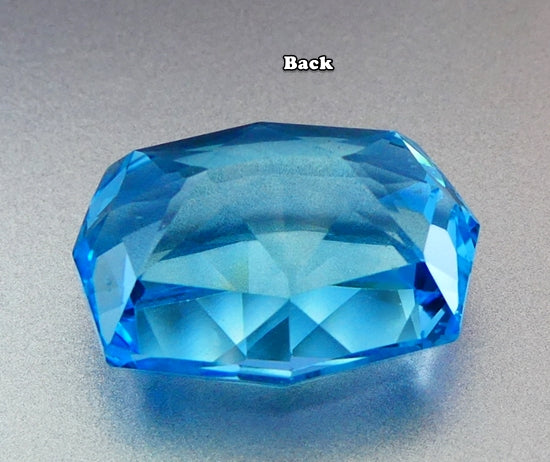 18.34CT BEAUTIFUL DAZZLING HUGE 100% NATURAL CUSTOM CUT SKY BLUE TOPAZ