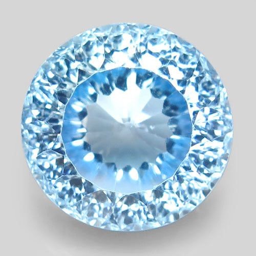 18.52CT NATURAL MILLENNIUM CUT BABY BLUE TOPAZ