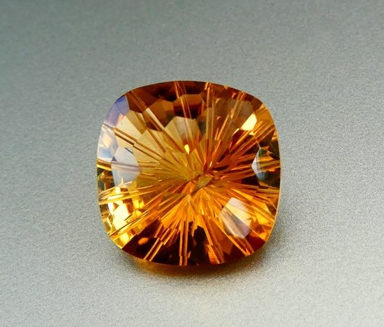 18.82CT DAZZLING EXCELLENT CUSTOM CUT YELLOW CITRINE