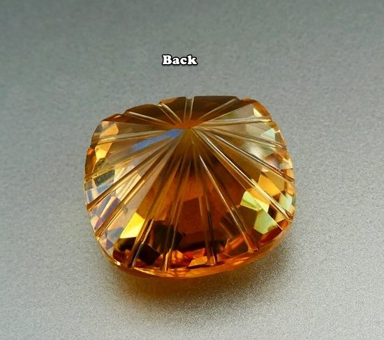 18.82CT DAZZLING EXCELLENT CUSTOM CUT YELLOW CITRINE