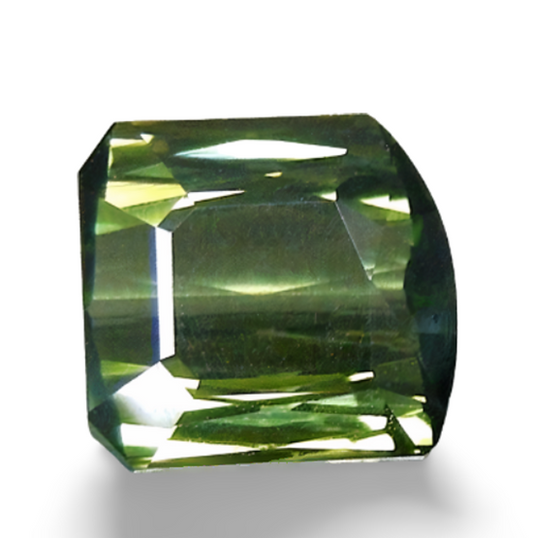 2.13CT BEAUTIFUL FANCY CUT BIG 100% NATURAL GREEN TOURMALINE