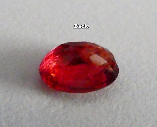 2.15CT UNHEATED BIG OVAL ORANGE PINK SAPPHIRE