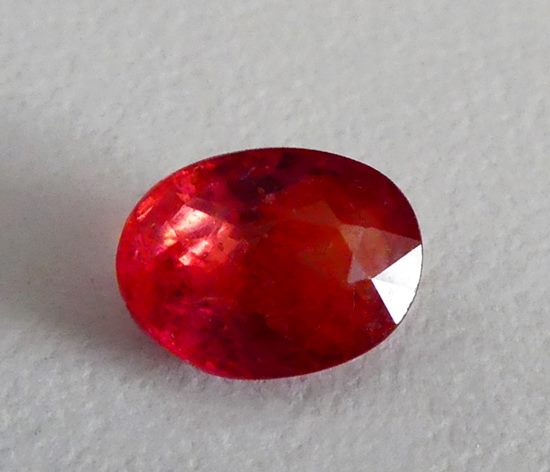 2.15CT UNHEATED BIG OVAL ORANGE PINK SAPPHIRE