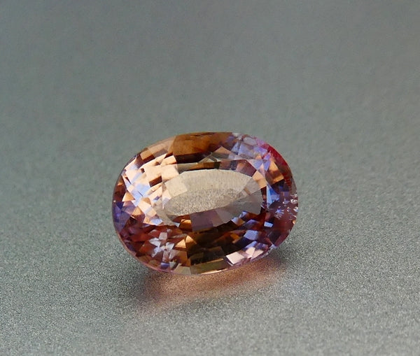 2.20CT UNHEATED OVAL CUT 100% NATURAL ORANGE PINK TOURMALINE