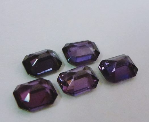 2.28CT ゴージャス パープル スピネル ロット 5 個