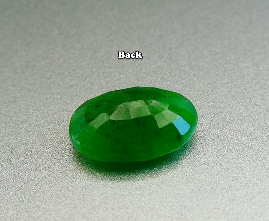 2.46CT UNHEATED HUGE OVAL 100% NATURAL GREEN TSAVORITE GARNET