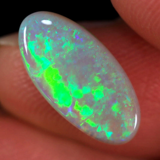 2.48CT GORGEOUS BIG 100% NATURAL LIGHTNING RIDGE AUSTRALIA LIGHT OPAL