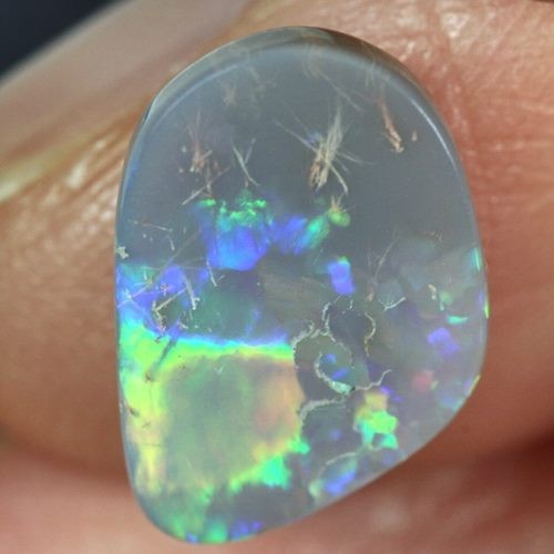 2.50CT NATURAL LIGHTNING RIDGE AUSTRALIA SEMI BLACK OPAL