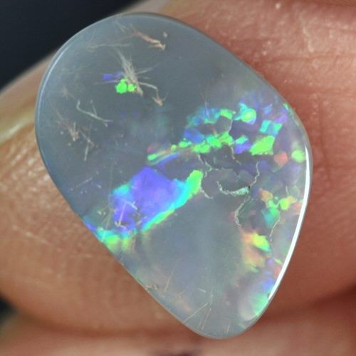 2.50CT NATURAL LIGHTNING RIDGE AUSTRALIA SEMI BLACK OPAL