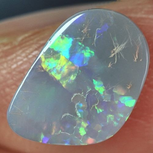 2.50CT NATURAL LIGHTNING RIDGE AUSTRALIA SEMI BLACK OPAL