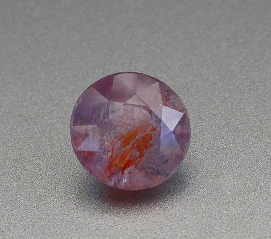 2.56CT UNHEATED BIG ROUND CUT 100% NATURAL PINK LAVENDER SAPPHIRE