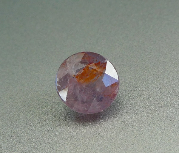 2.56CT 非加熱ビッグラウンドカット 100% 天然ピンクラベンダーサファイア