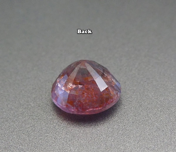 2.56CT 非加熱ビッグラウンドカット 100% 天然ピンクラベンダーサファイア