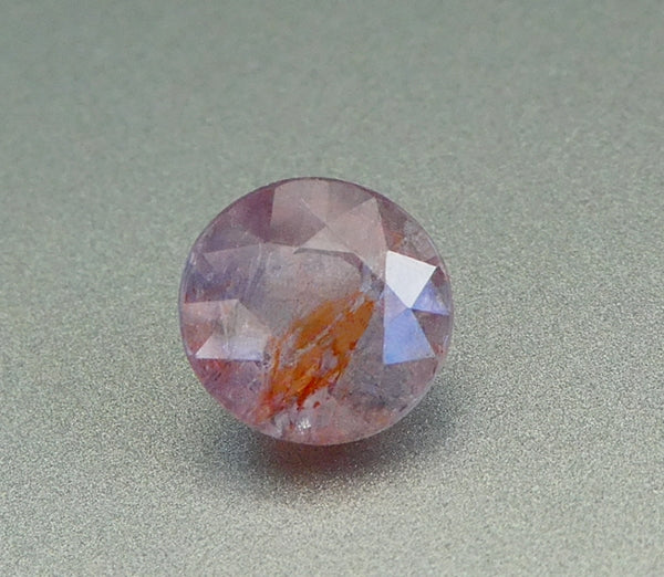 2.56CT 非加熱ビッグラウンドカット 100% 天然ピンクラベンダーサファイア